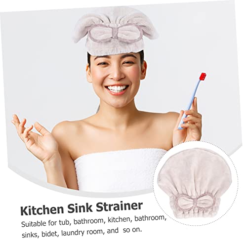 ABOOFAN Touca De Banho Com 6 Peças Toalha De Cabeça Fofa Toalha De Banho De Microfibra Touca De Cabe