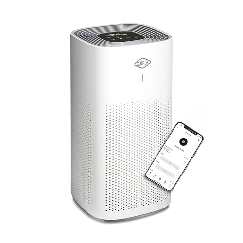Clorox Smart Air Purifiers for Home, True HEPA Filter, Works with Alexa, Large Rooms up to 1,500 Sq Ft, Removes 99.9% of - Detailed View