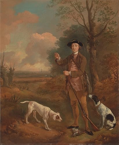 Peinture Murale Gainsborough Major Dade de Tannington Toile abstraite salon 60x90cm