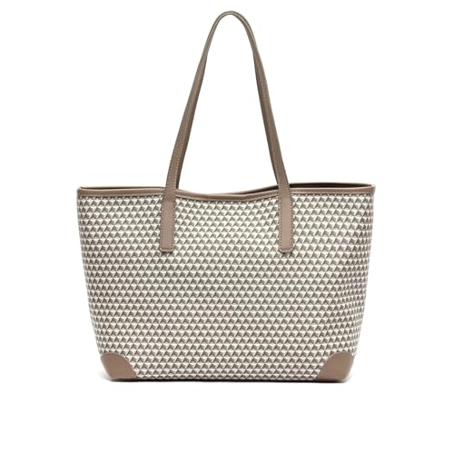 Imagen de MISAKO Metri bolso shopper grande estampado con bolsa interior extraíble Mujer Metri Beige 27x33x15cm