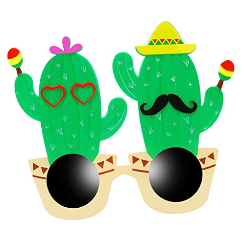 Homozy Óculos de sol novidade para festa divertida com adereços para cabine de fotos, vestido chique