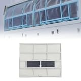 Sy à installer : le design sime permet une installation rapide sur votre unité intérieure de conditionneur d'air moyen pour une protection immédiate contre la poussière