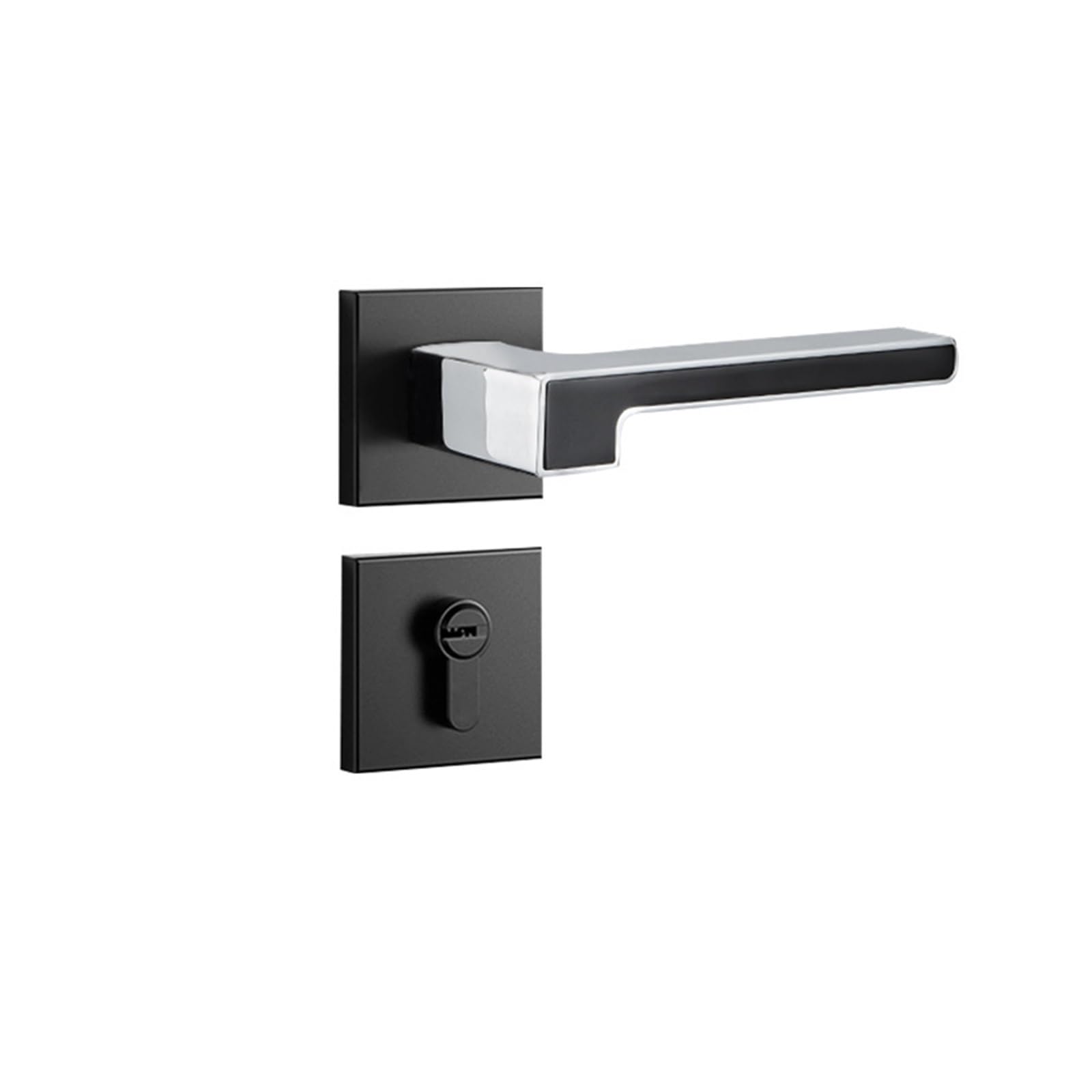 Kfvmvtdw One Color Black Zinc Alloy Simple Magnetic Silent Split Lock Bedroom