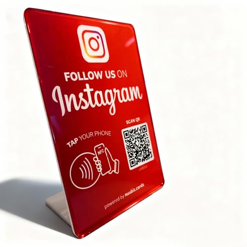 NUUBIZ Social Media QR Code NFC Stand for Instagram –