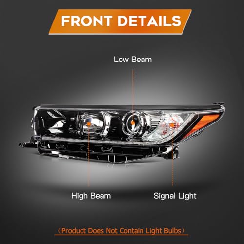 LBRST Headlight Assembly Fit for Toyota Highlander 2017-2019 by LBRST - Used condition - Image 3