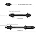 AiTuiTui 1 Pair Bike Quick Release Axle Skewer Bicycle Hub Parts, Front & Rear Axle Hollow Shaft Kit Replacement for Road, Mountain, MTB, BMX Bikes