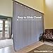 Room/Dividers/Now Adjustable Ceiling Mounted Curtain Track - X-Large, 18-24 Feet - Includes Track, Roller Hooks, Hardware, Saw, End Cap - Versatile Ceiling Mount Drapery Rod for Home and Office