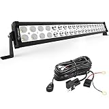 YITAMOTOR 21' LED Light Bar 120W IP67 Spot Flood...
