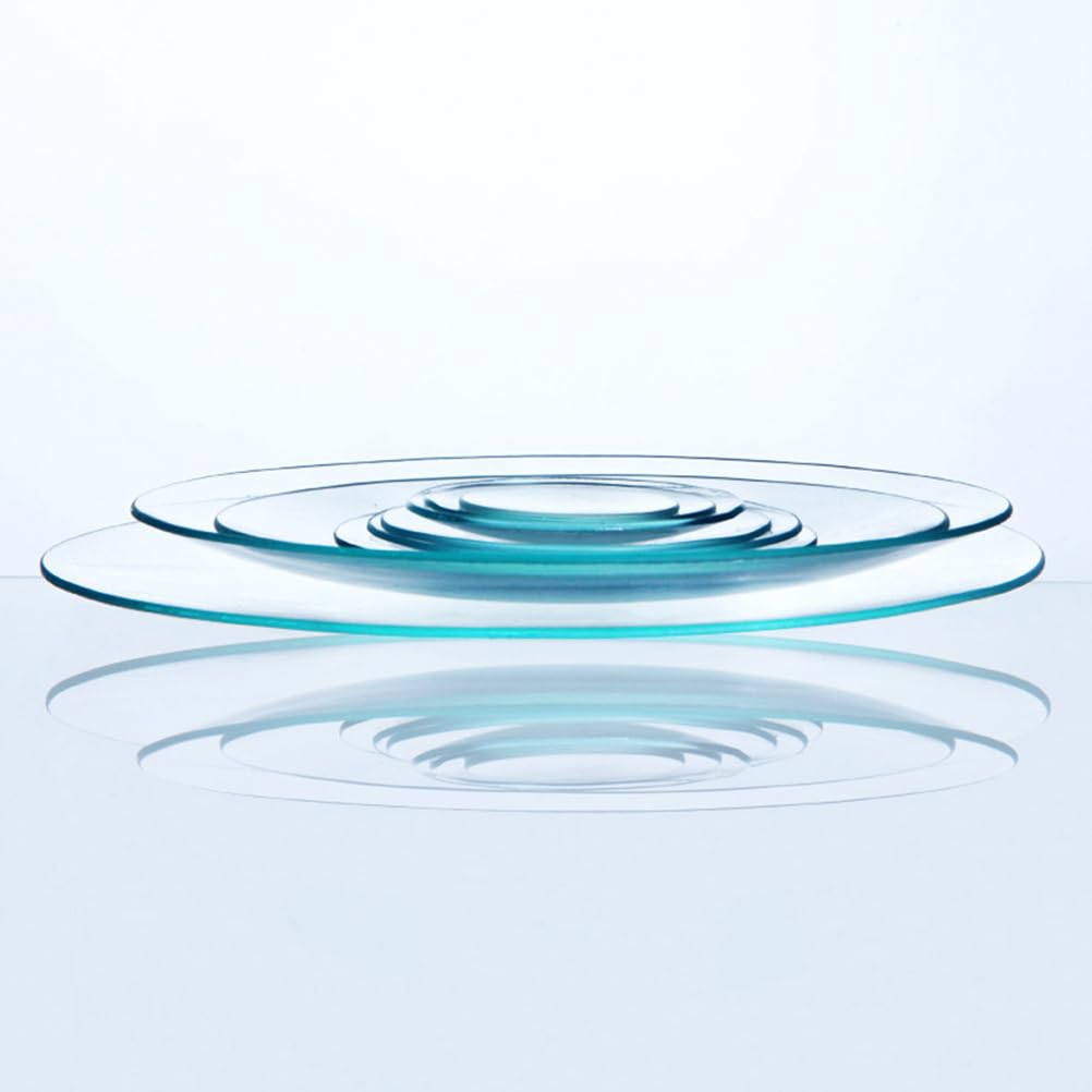 GLEAVI Borosilicate Glass Beaker Cover Set 5.9 Inch Watch Glass Lid for Laboratory Use Chemistry Experiments Evaporating Dish and Sample Holder
