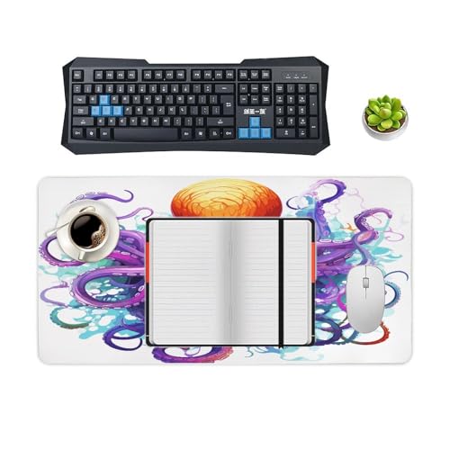 Colorful Octopus Pad Mouse Grande Antideslizante miniatura 4