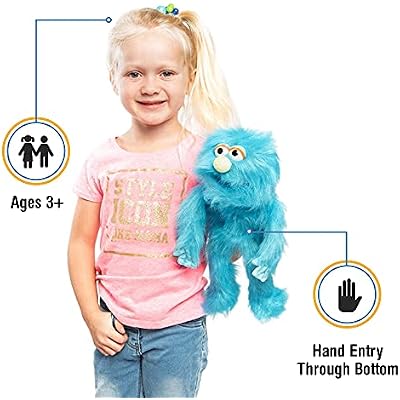 14 Blue Monster, Hand Puppet