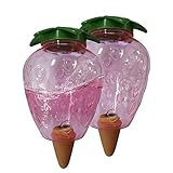 Yaoliucp Agua de Planta automática 500 ml Dispensador de Agua Garden Globes de riego Auto -riego Forma de riego de Fresa para Plantas 2 Piezas, Goteo automático para Plantas