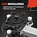 A-Premium Power Window Lift Motor Compatible with Dodge Grand Caravan 2004-2007, Caravan 2004-2007 & Chrysler Town & Country 2004-2007, Front Left Driver Side, Replace# 4894527AA