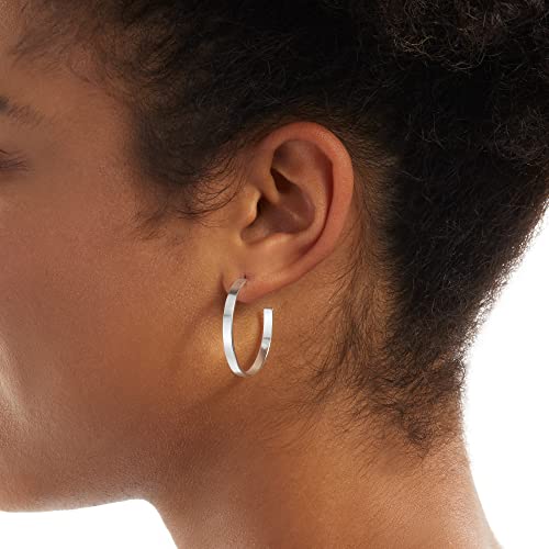 Image of Amazon Essentials 14K Gold Plated Square Edge Hoop
