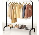 Perchero Burro para Ropa Resistente – Estable y Estrecho, Negro
