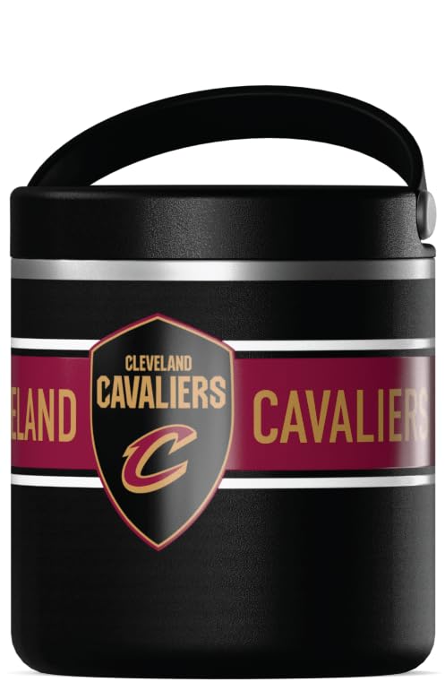 Image of Hydrapeak x NBA Officially Licensed Cleveland Cavaliers 25oz Stainless Steel Vacuum Insulated Thermos Food Jar with Handle, Wide Mouth Leak-Proof Soup Thermos for Adults, 10 Hours Hot & 16 Hours Cold