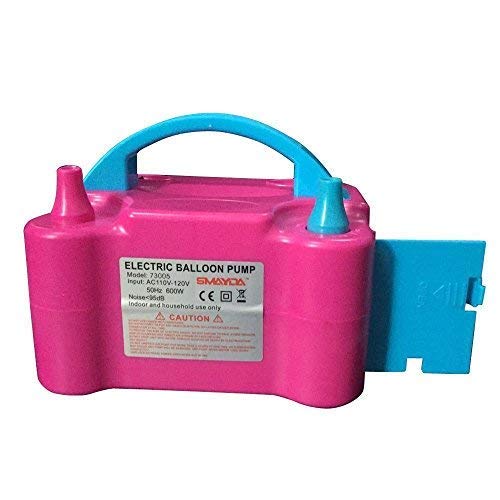 Image of Rozi Decoration Electric Air Pump for Balloon Inflating (Pink)