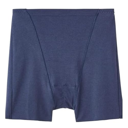 [グンゼ] ショーツ いいここち ひびきにくい綿85% サニタリーレギュラー 1分丈 HV0662 レディース ネービーブルー LL