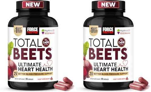 Image of Force Factor Total Beets Heart Health Capsules, 90 Count (Pack of 2)