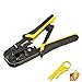 UbiGear® Network/Phone Cable Tester + RJ11/RJ12/RJ45 Network Cable Crimper + RJ45 CAT5e Connector Plug Network Tool Kits (568 Tool Kits)
