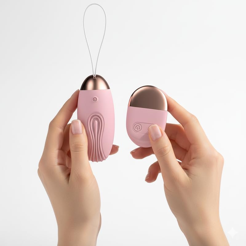 Image of Zyllion Shark Egg Massager - Handheld Electric Body & Muscle Massage Device with Adjustable Vibration Modes, Ergonomic Pink Design for Neck, Shoulders, Back, and Arms