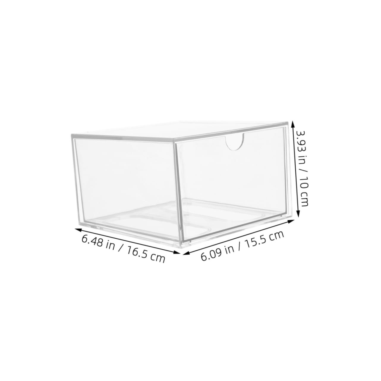 IWOWHERO Acrylic Stackable Drawer Cabinet Transparent Makeup Storage Box Clear Cosmetic Organizer for Bathroom Vanity Adaptable Storage for Beauty Supplies and Accessories