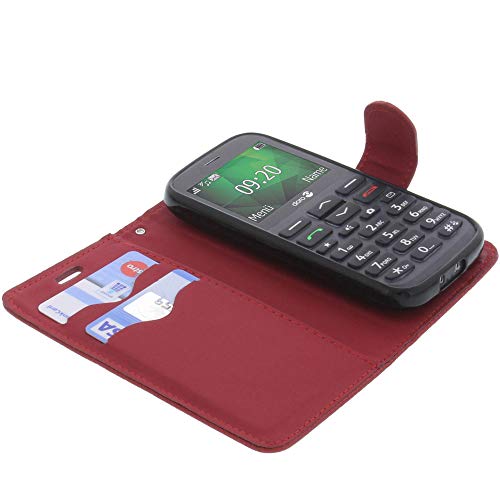 foto-kontor Cover compatible with Doro 1370 book-style red case