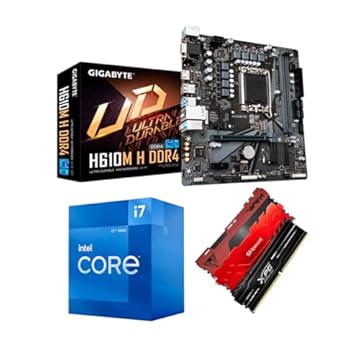 Kit Upgrade Intel 12ª Geração I7 12700 + GIGABYTE H610M-H + 16gb 3200MHZ