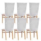 Matériau unique : les housses de chaise sont fabriquées en polyester, doux et sûr, lavables et infroissables, faciles à utiliser, et peuvent être utilisées à plusieurs reprises.