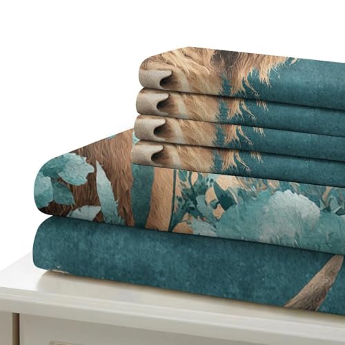Housse de couette Highland 220x240 cm avec 2 taies d'oreiller en microfibre