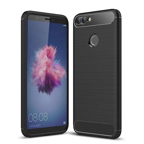 senza marchio Compatible con Huawei P Smart FIG-LX1 FIG-L21/ENJOY 7S (5.65) Funda protectora blanda gel silicona protección flexible suave TPU (zzurro), azul claro