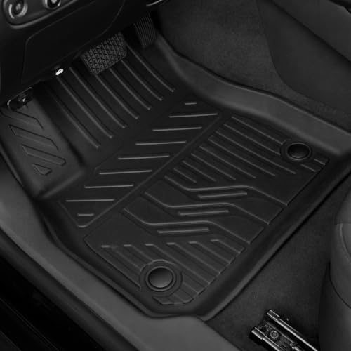 Image of Floor Mats for 2016-2025 Chevy Malibu Accessories | Full-Coverage Set with Cargo Liner, Odorless & Durable, All-Weather Protection, 3D Laser Fit, Easy to Spray Clean