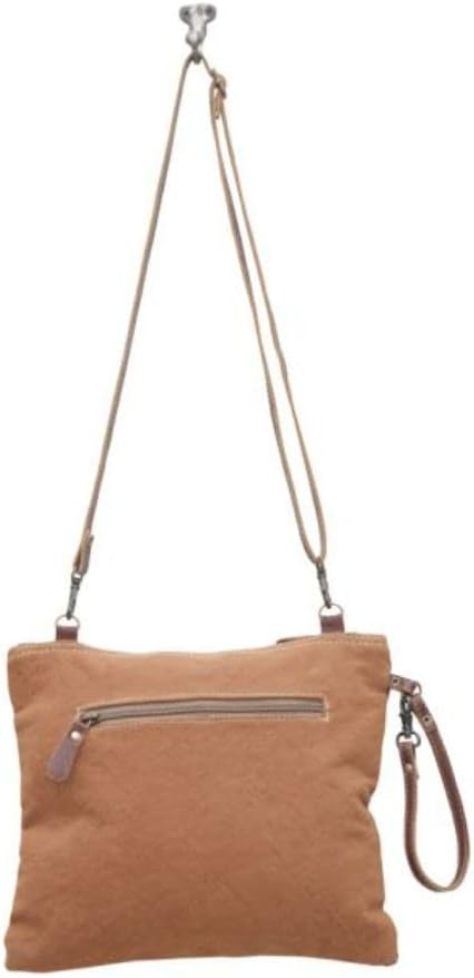 Myra Bag Floral Purses for Women - Cow Hide Bag, Genuine Leather and Canvas Floral Purse, Cowhide Flower Handbags for Women - Image 7