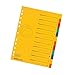 Produktbild herlitz 11159381 Register Quality 1-12, A4 mit Überbreite, 5 Farben, 1 Stück
