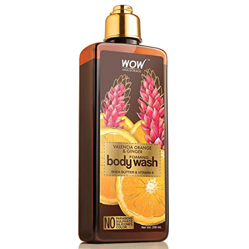 Image of WOW Skin Science Valencia Orange & Ginger Foaming Body Wash - No Parabens, Sulphate, Silicones & Color - 250mL