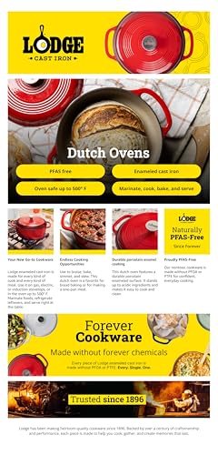 Lodge Essential Enamel Cast Iron Dutch Oven -...