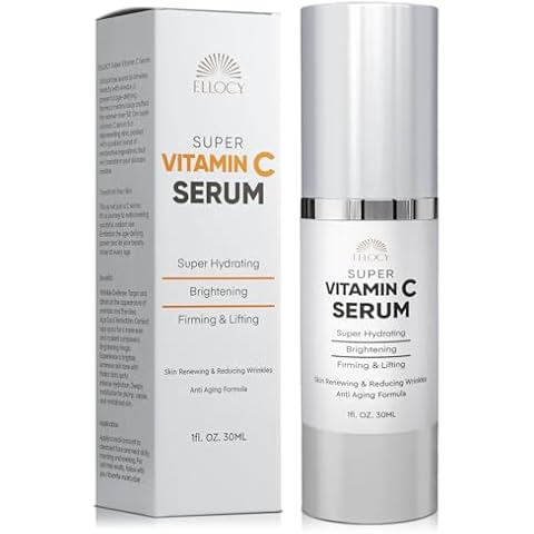 Super Vitamin C Serum for Women Over 70: Vitamin C Vitamin E Hyaluronic Acid Caffeine Hydrating - Hydrates Firms Lifts Smooths Targets Age Spots Wrinkle - All In One Formula for Mature Skin 30ml Cover