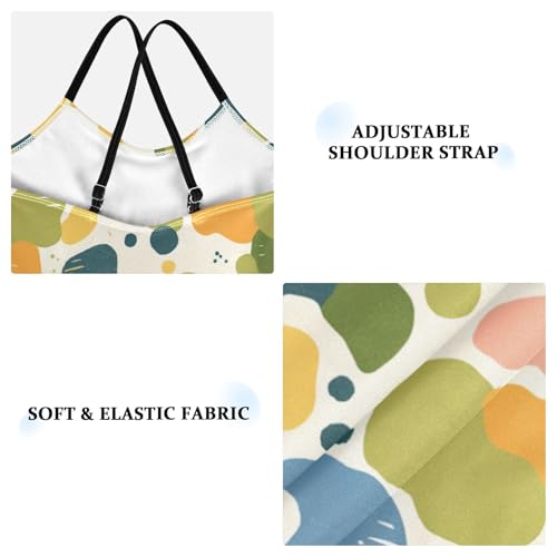 KLL Camouflage Army with Shark Silhouette Watercolor Girls' 1-Piece Swimsuits Summer Swimming Suits Adjustable Strap Cute3