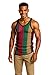 Rasta Mesh Tank Top Women & Men: Mens Crop Tops, Make it Part of Your Jamaica Outfit for Women, Reggae Clothing, Sheer & Fishnet Top Style, Rasta 1-XL