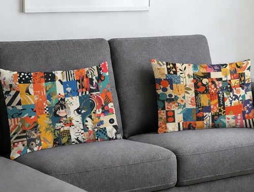Housse de Coussin 50x70 Velours Lot de 2 Rectangulaire Confort