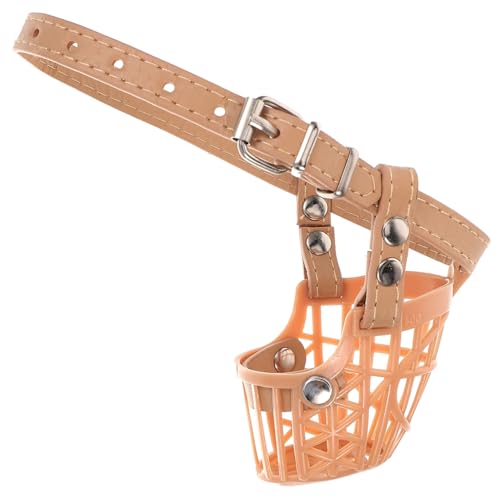 ibasenice Dog Muzzle Chihuahua Accessories Bite Bark Control Plastic Basket
