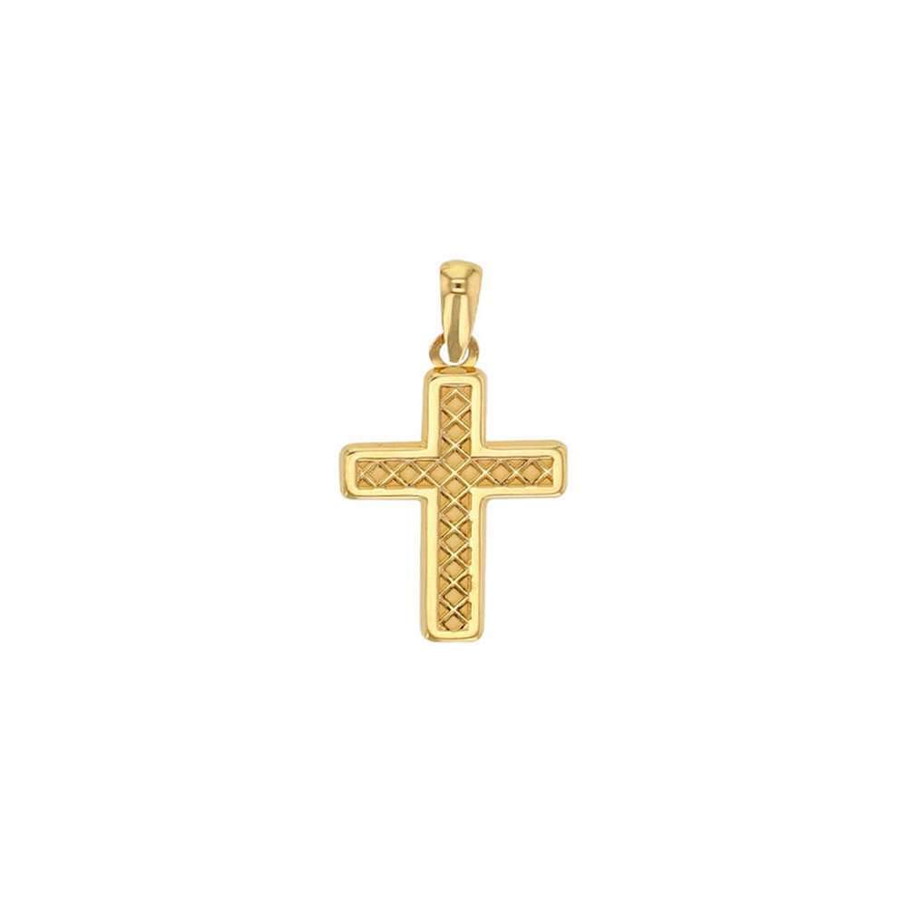 Croix en Or 750/1000 avec motifs croisés, un bijou d'exception