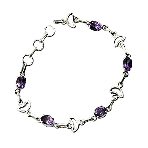 Bracelet Améthyste Véritable en Argent 925 Éclat Unique Féminin - 3