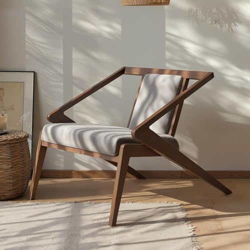 Acanva Mid-Century Modern Lounge Chair, Upholstered...
