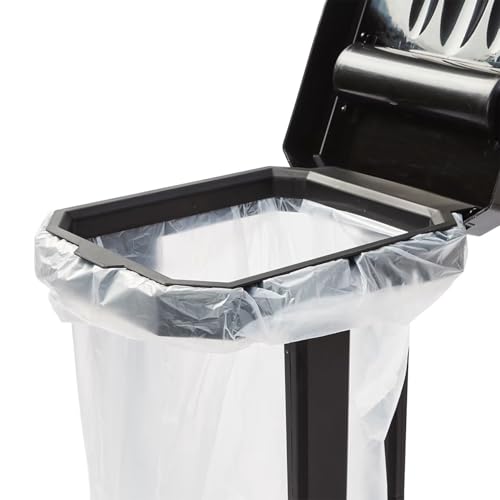 Image of Collapsible Trash Can & Portable Garbage Bin with Reinforced Frame, 2 Ground Stakes, Trash Bag Holder - Includes Built-in Bag Dispenser & 20 Bags for Camping, RV, Outdoor & Home Use