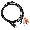 Gam3Gear S AV S Video RCA Audio Video Cable for Sega Dreamcast