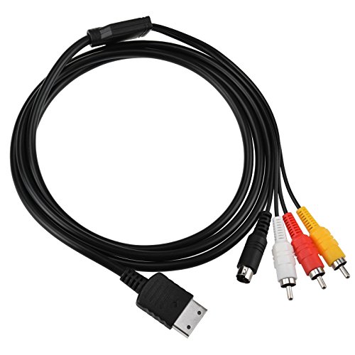 Gam3Gear S AV S-Video Cable de audio RCA de video para Sega Dreamcast