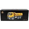 Huina 1582 1/14 10 قناة Full Metal Rc موديل آلة بناء شاحنة قلابة احترافية للتحكم عن بعد - صوت وضوء كامل الوظائف 2.4g