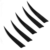 Piume Per Frecce Da Tiro Con L'Arco - 50 Pezzi - Piuma Di Tacchino Naturale A Forma Di Scudo - 5 Pollici - Foto 5