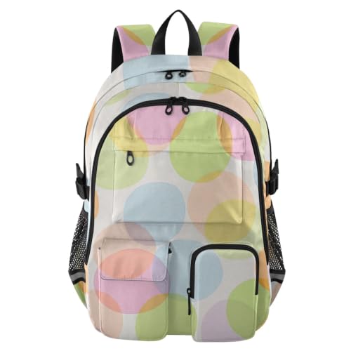 Mochila escolar de lunares ideal para llevar tu laptop a clase